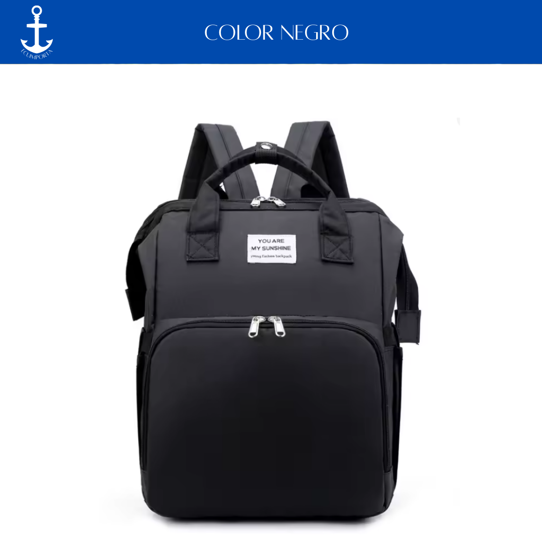 MOCHILA PAÑALERA CON CAMBIADOR