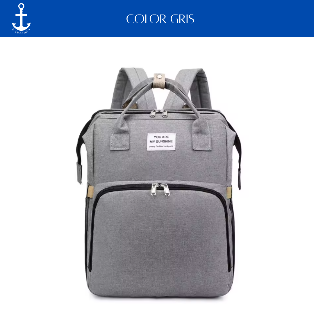 MOCHILA PAÑALERA CON CAMBIADOR