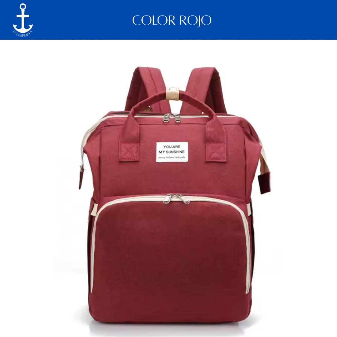 MOCHILA PAÑALERA CON CAMBIADOR