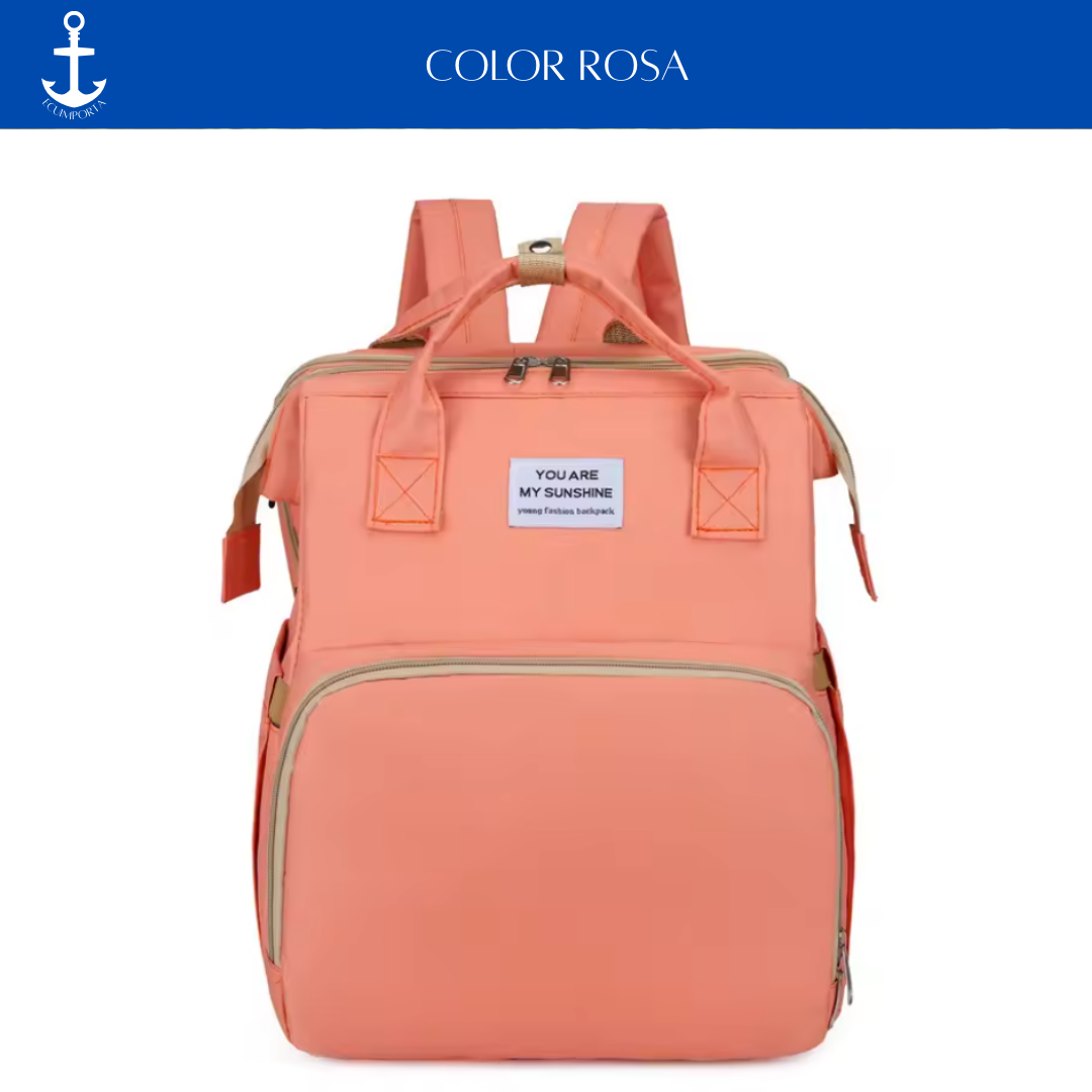 MOCHILA PAÑALERA CON CAMBIADOR